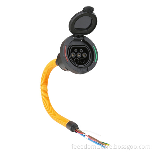 محمولة EV Charger Gun Type2 Socket European Standard AC Socket